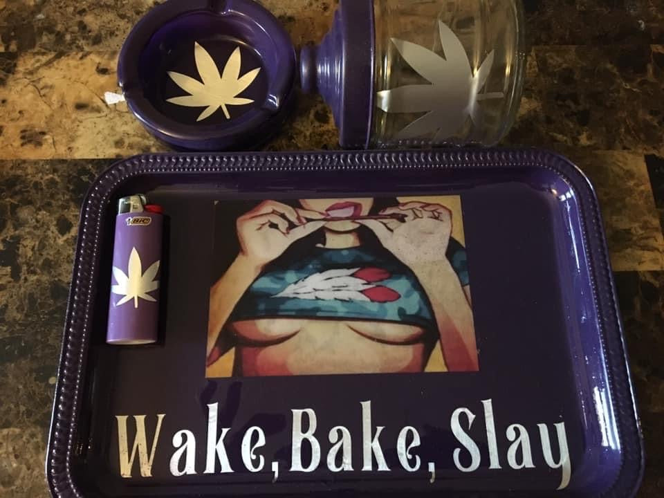 Wake.Bake.Slay. Tray Set